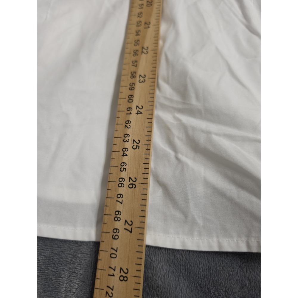 Ralph Lauren Black Label Business Tie Front White Cotton Button Up Shirt Women M - Picture 7 of 12